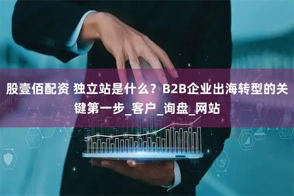 股壹佰配资 独立站是什么？B2B企业出海转型的关键第一步_客户_询盘_网站