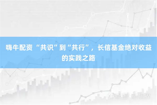 嗨牛配资 “共识”到“共行”，长信基金绝对收益的实践之路